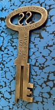 Federal Bureau of Prisons Brass Key; Rare With “Federal Bureau of Prisons” picture