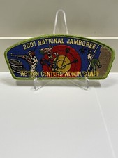 2001 BSA Boy Scouts National Jamboree Action Centers Staff JSP Shoulder Patch picture
