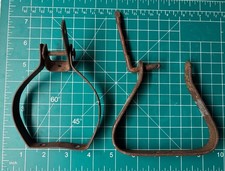 Antique Metal Bell Brackets - Horse Sleigh or Wagon picture
