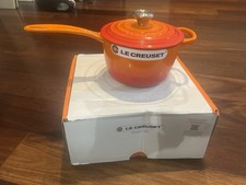 Le Creuset Enameled Cast Iron Signature 1.75 Qt Saucepan, Flame/Orang, New Other picture