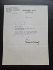 1960 Herman Talmadge Signed Letter - Resists Civil Rights Legislation racist picture