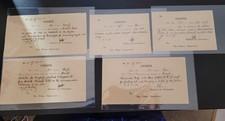 5 Rare Nawab of Junagadh Signed Bakshish Orders 1930s India Princely State Autog picture
