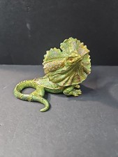 Rucinni Frill Neck Lizard Jeweled Trinket Box w/ SWAROVSKI Crystals Magnetic Lid picture