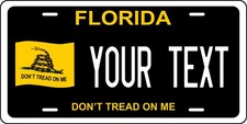 Florida Dont Tread On Me- Personalized Novelty Plate Auto Bike Motorcycle picture