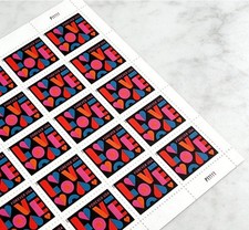 2021 USPS Love For&ever Stamps – 5 Booklets of 20 (100 Total) MNH picture