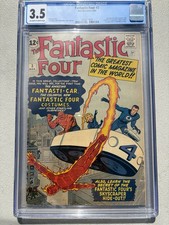 Fantastic Four 3 1962 Marvel Comics CGC VG- 3.5 3rd App Fantastic Four picture
