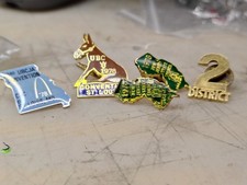 UBC Lot of 5 1978 Convention St Louis MO District 2 Enamel Pinbacks picture