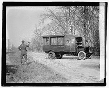 Photo:Fort Myer Virginia U.S. Mail Armored Truck Test 1910s Military picture