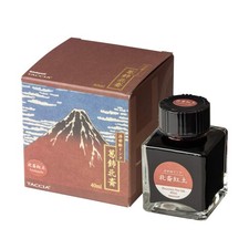 TACCIA Fountain Pen Ink, Water-Based Dye, Ukiyo-e Ink, Katsushika Hokusai, Red picture