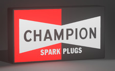 Champion Spark Plugs LED Light Sign Garage Wall Decor Automotive Man Cave picture