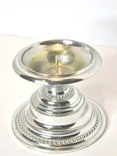 Vintage 1968 Rubel & Co. Silver Tone Candle Holder picture