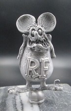 vintage rat fink ed roth hotrod ratrod car hood ornament picture