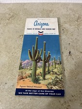 1963 Chevron Arizona Vintage Road Map picture