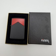 Rare Vintage Marlboro Red Roof Black Matte Zippo Lighter New in Box UNFIRED NOS picture