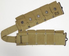 WWII Cartridge Belt M1923 10 Pocket Cartridge BELT • H.S.CO.  1943 M1 m1903 picture