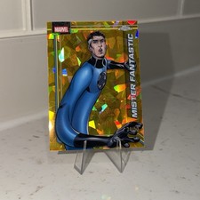 2026 Topps Chrome Marvel Comics Sapphire Mister Fantastic Gold Refractor /50 picture