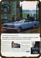 1966 FORD LTD & DAIMLER LIMOUSINE Vintage-Look DECORATIVE REPLICA METAL SIGN picture