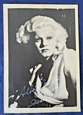 JEAN HARLOW Autographed Vintage Photograph Signed 5x7 Actress Hollywood 1930s picture