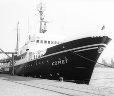 Vintage Ship Blueprint Komet 1969 German Research Vessel Plan picture