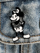Disney - Retro Mickey Mouse - Steamboat Willie Enamel Pin - Excellent Condition picture