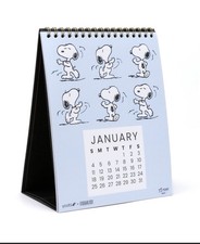 Yoobi x Peanuts 2026 Desk Calendar Standing Peanuts Snoopy 75year Anniversary picture
