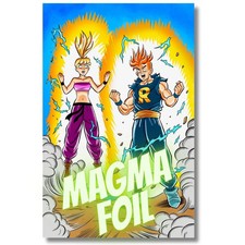 ARCHIE & BETTY SUPER SAIYAN HOMAGE EXCLUSIVE MAGMA FOIL - BY BILL GALVAN LTD 25 picture