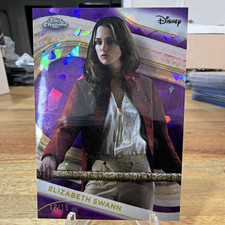 2025 Topps Chrome Disney Sapphire Pirates Elizabeth Swann #4 Purple /15 picture