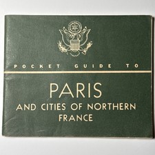 1940s Pocket Guide PARIS France Northern Cities War Dept Washington DC U.S. Army picture