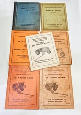 7 vintage Allis Chalmers tractor instruction Dealers repair & parts catalogs picture