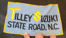 Vintage Tilly's Suzuki Large Back Patch-State Road, N.C. picture