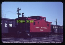Original Slide, N&W Norfolk & Western Caboose 518289 at Charlottesville VA, 1963 picture