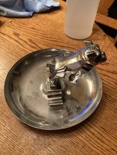Vintage MACK TRUCK BULLDOG Chrome Cigar Ashtray Die Casting USA Georgia UGA 21 picture
