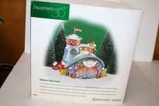 Dept 56 Reindeer Flight School #56404 North Pole Series Retired NIB picture