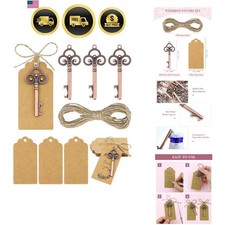 30 PCS Vintage Skeleton Key Bottle Openers, Party Return Gifts for Guests, Ke... picture