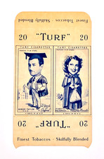 1940's Turf Cigarettes Film Stars Uncut (with Tab) Taylor & McDonald - VG+ picture