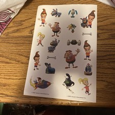 Jimmy Neutron Sticker Sheets 19 Stickers Per Sheet  Multiple Sheets  Viacom 2001 picture