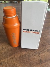 Club Early Bird Shaker Bottle Orange New in Box “Wake Up” Cup Holds About 10 Oz picture