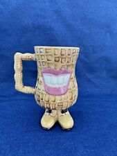 Vintage 70s Novelty Jimmy Carter Smiling Peanut Mug Ceramics Hand Painted picture