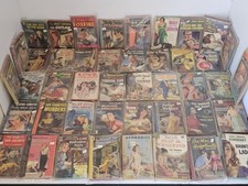 Lot of 44 Vintage 1940s-1950s Paperbacks Mystery Pulp Agatha Christie Bagged picture