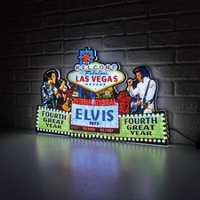 ULTRA RARE ELVIS PINBALL TOPPER LED LIGHTBOX - THE KING fast shipment- picture