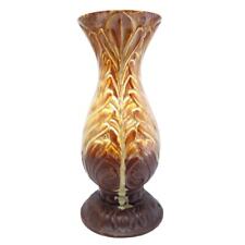 Vtg Royal Haeger Brown And Cream Drip Glazed Vase  picture
