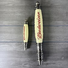 Budweiser The Great American Lager Beer Tap Handle Set 14.5” & 7” Breweriana picture