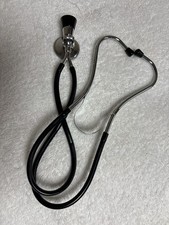 RARE VINTAGE 🔥 G.P. Pilling Rieger-Bowles Dittmar Stethoscope Chrome Black USA picture