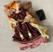 Vintage Christopher Radko Garnet Red Neapolitan Angel 11”  Y2K 2000 Christmas picture