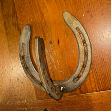 Vintage Western Americana Rustic Wall Art Horseshoe Hook Decor picture