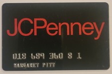 Vintage Expired JC Penney Credit Charge Card picture