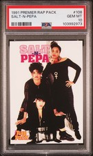 SALT-N-PEPA 1991 Premier Rap Pack ROOKIE #108 PSA 10 picture