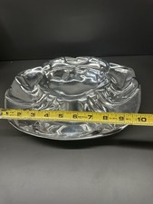 MARIPOSA BRILLANTE 1999 MEXICO ALUMINUM SERVING BOWL DISH 12 1/4