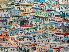 100 Craft Condition License Plates - 30+ States With  Many Versions picture