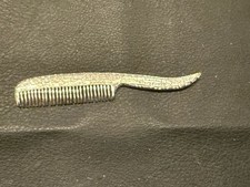 Vintage Simmons Sterling Silver Mustache Comb Pocket Grooming Comb 2.75” picture
